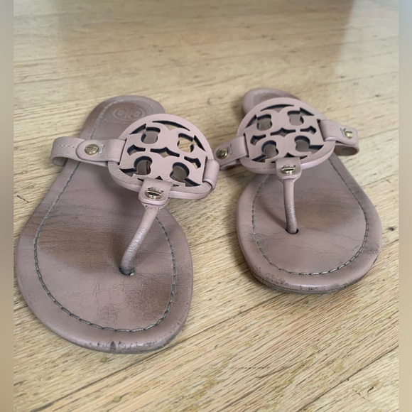 Tory Burch Miller sandals size 7.5 nude neutral - Picture 6 of 9